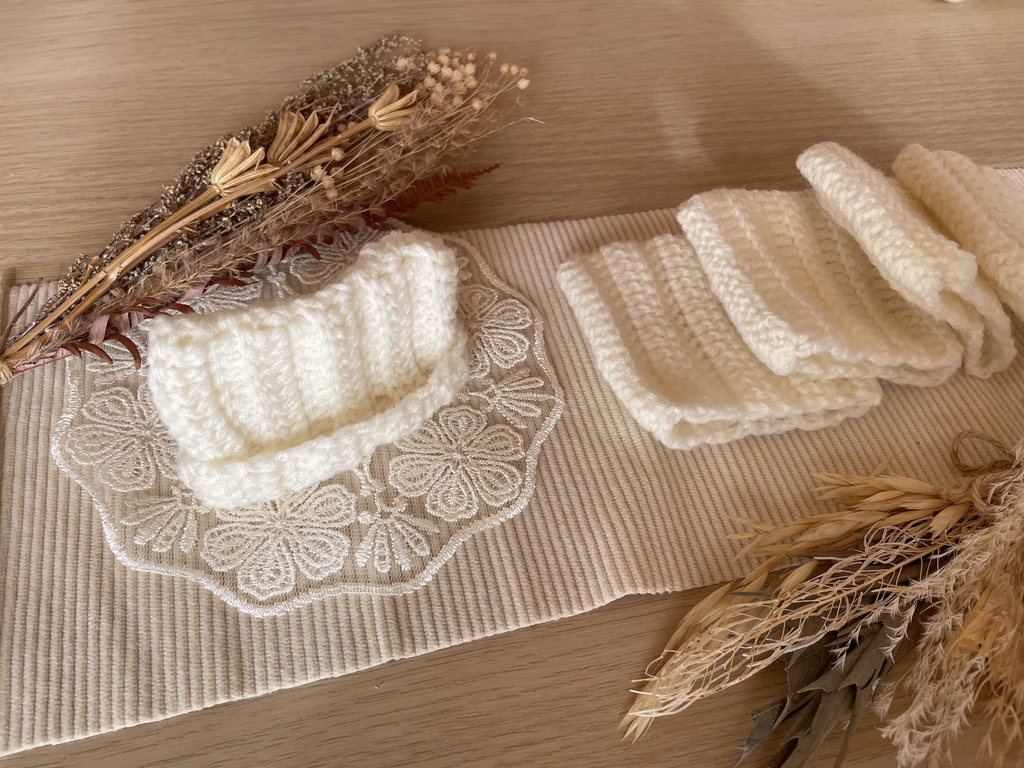 白猫ニット帽【10cmぬい用】