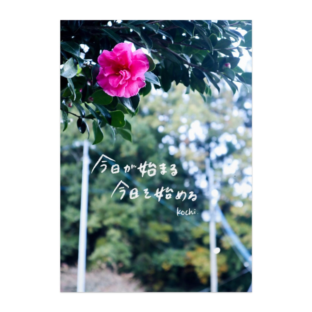 今日が始まる、今日を始める。