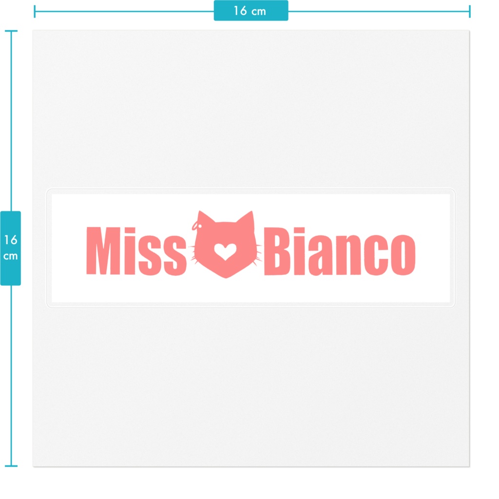 ビアンコさんタイトルステッカー