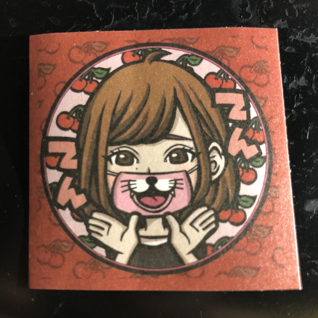 シール付き落書きチェキ