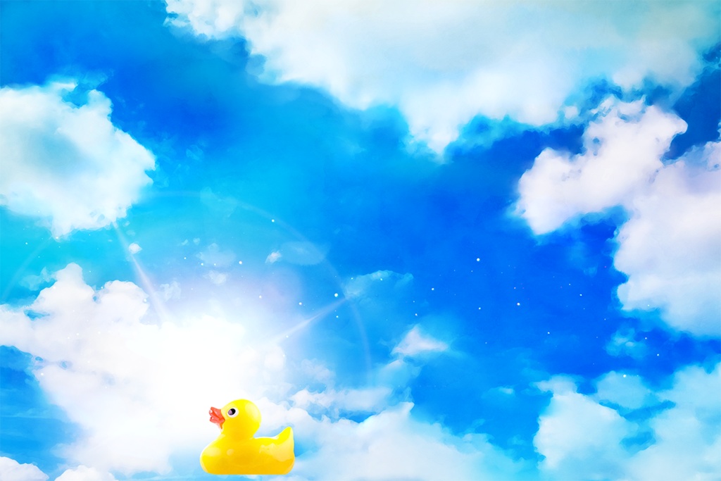 【印刷用】ドラマチックな空の素材(1)