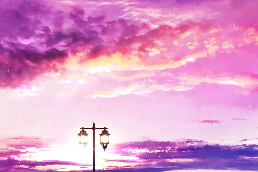 【印刷用】ドラマチックな空の素材(1)