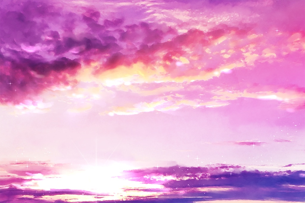 【印刷用】ドラマチックな空の素材(1)