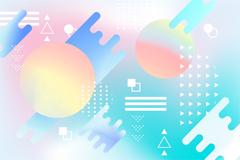 【印刷用】カラフルグラデーション素材