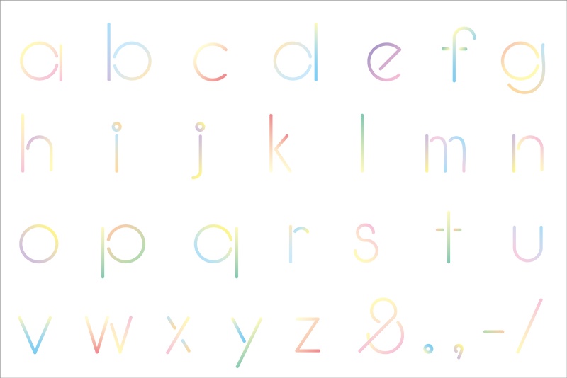 【印刷用】カラフルグラデーション素材