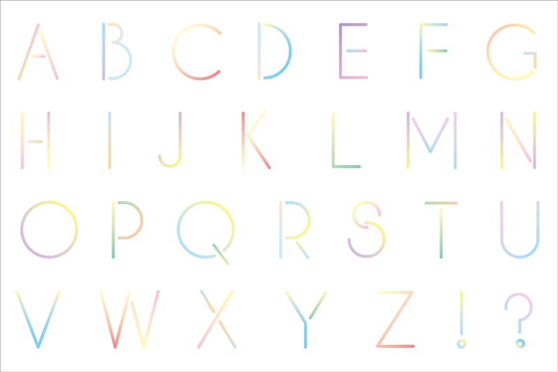 【印刷用】カラフルグラデーション素材