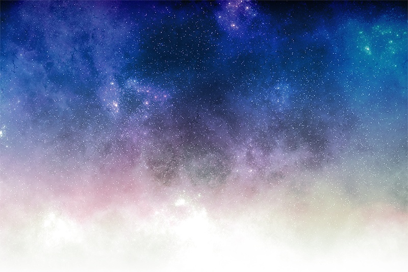 【印刷用】星雲と星空の素材