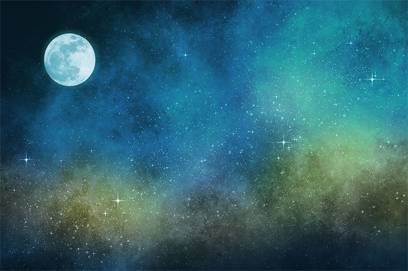 【印刷用】星雲と星空の素材