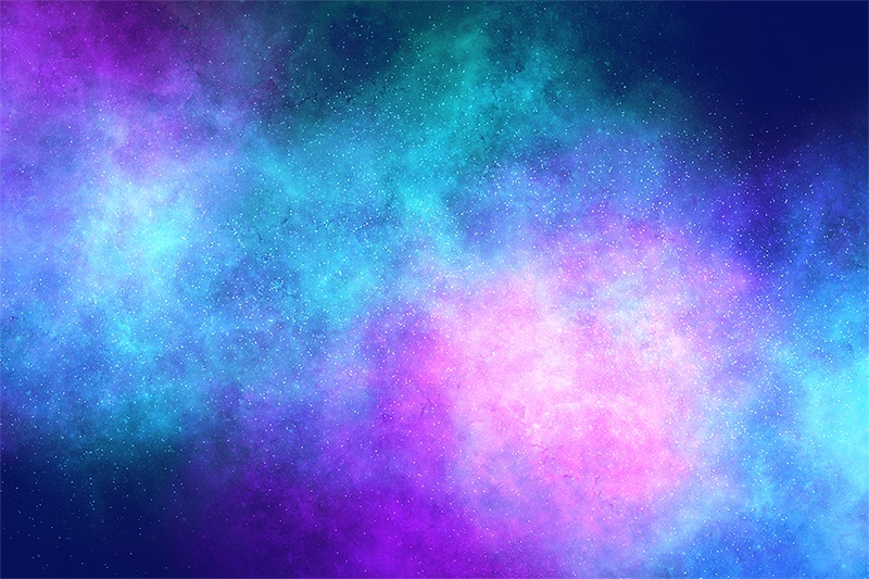 【印刷用】星雲と星空の素材