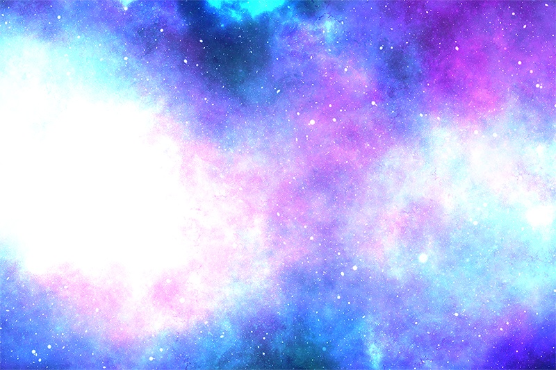 【印刷用】星雲と星空の素材