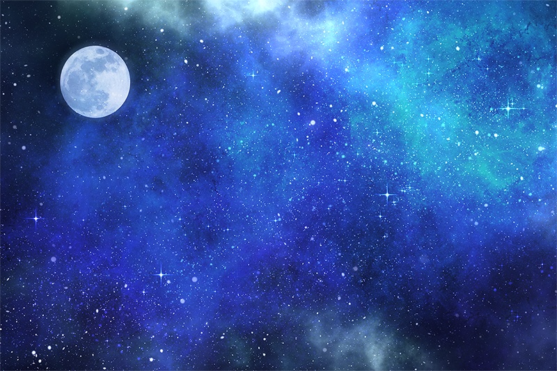 【印刷用】星雲と星空の素材