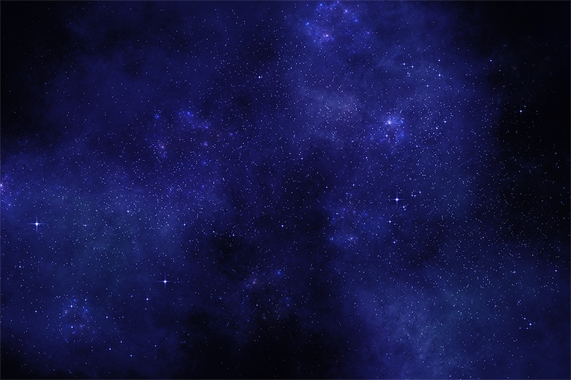 【印刷用】星雲と星空の素材