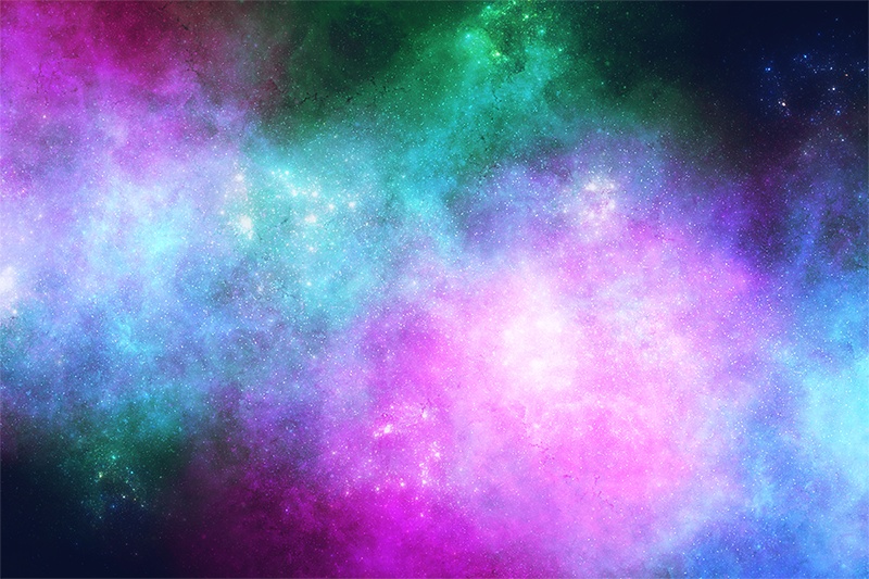 【印刷用】星雲と星空の素材