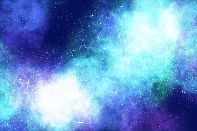 【印刷用】星雲と星空の素材