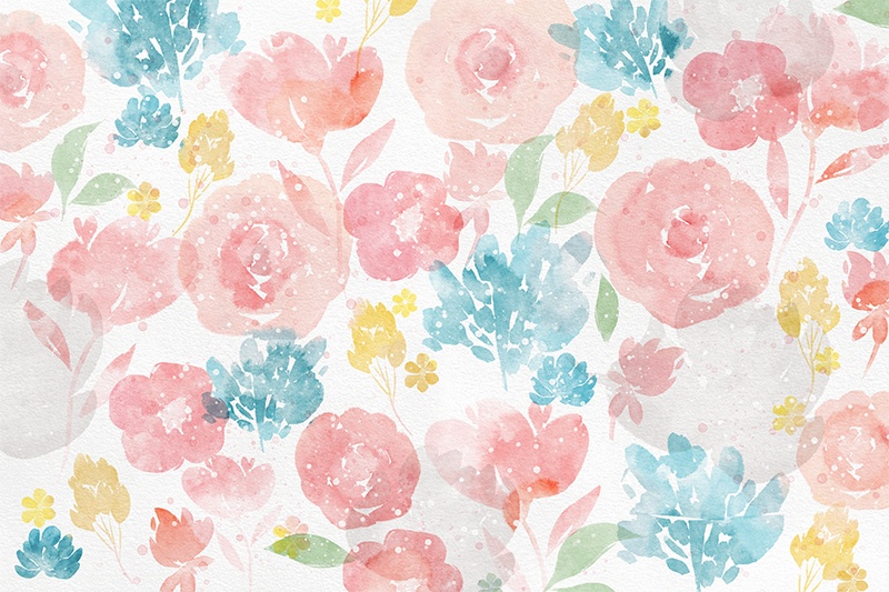 【印刷用】水彩ボタニカル素材