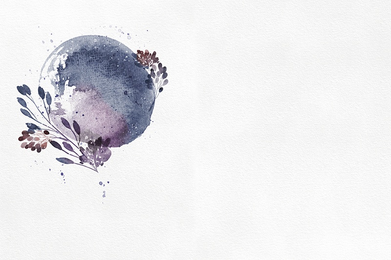 【印刷用】水彩ボタニカル素材