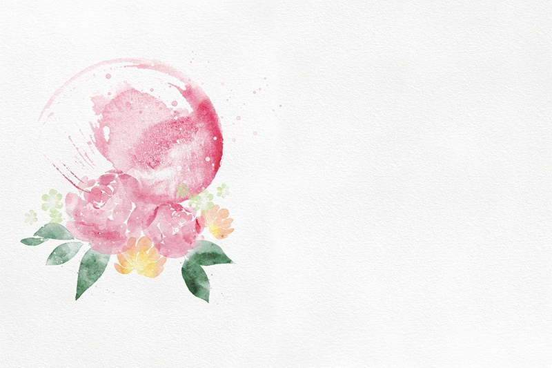 【印刷用】水彩ボタニカル素材