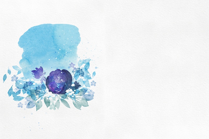 【印刷用】水彩ボタニカル素材