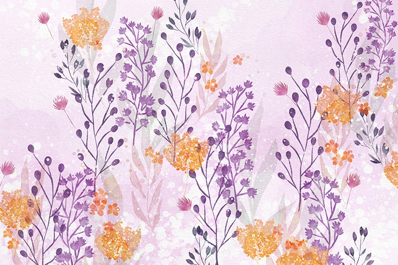 【印刷用】水彩ボタニカル素材