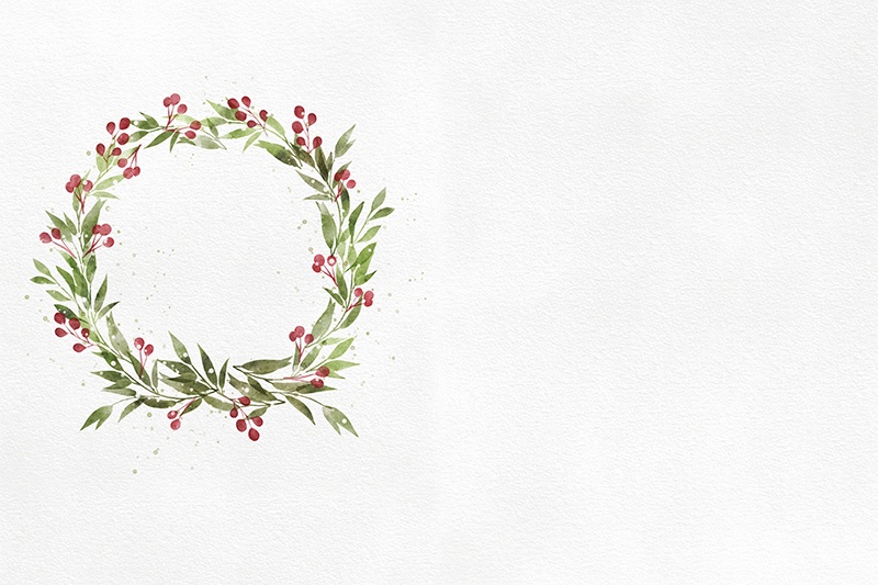 【印刷用】水彩ボタニカル素材