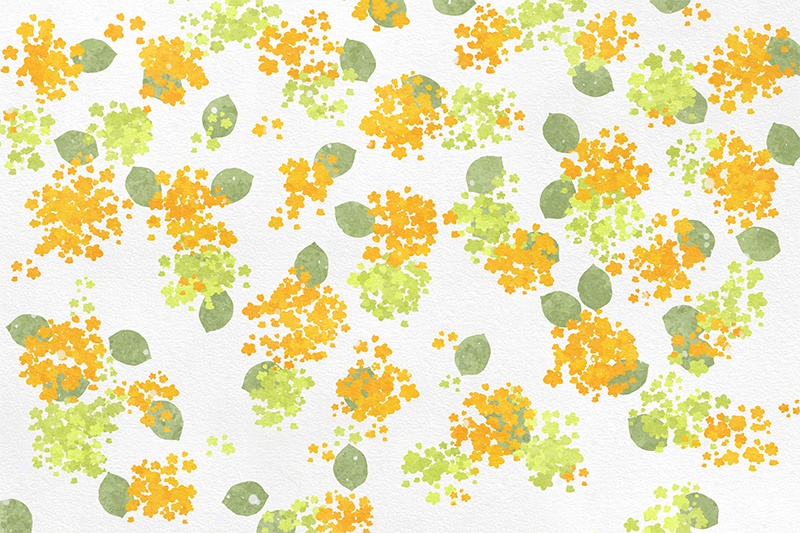 【印刷用】小花のイラスト素材