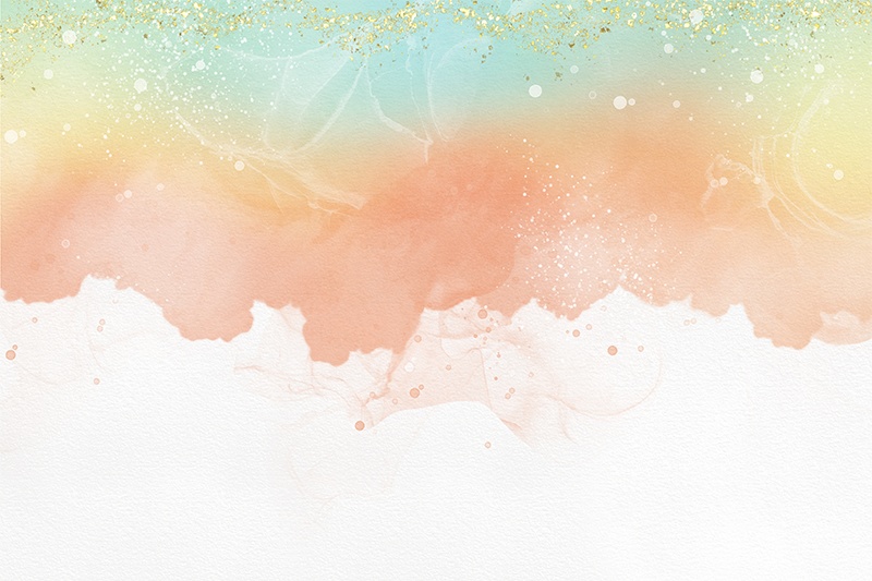 【印刷用】水彩用紙にキラキラした素材