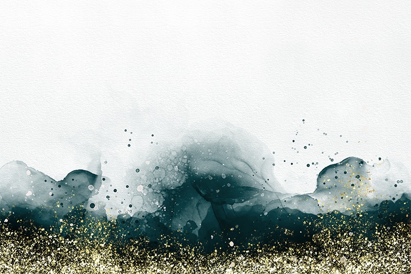 【印刷用】水彩用紙にキラキラした素材