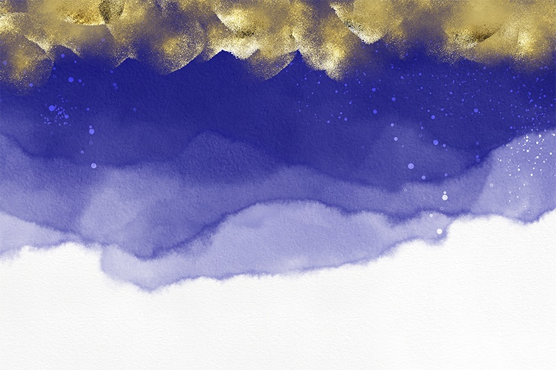 【印刷用】水彩用紙にキラキラした素材