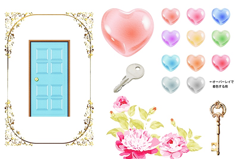 【印刷用】いろいろ水彩イラスト詰め合わせ