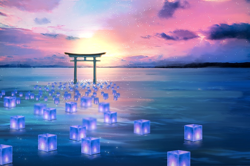 【印刷用】ファンタジックなイラスト素材