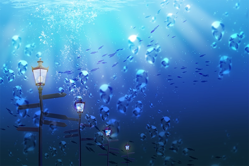 【印刷用】ファンタジックなイラスト素材