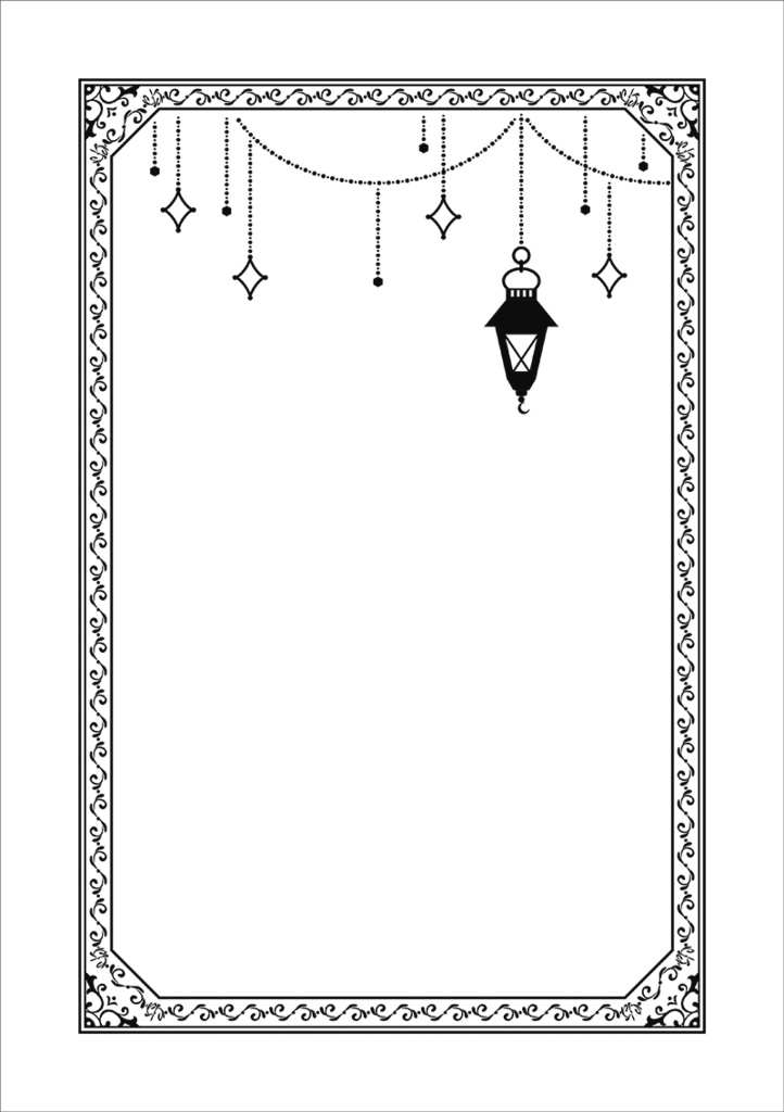 【印刷用】クラシック調フレーム素材