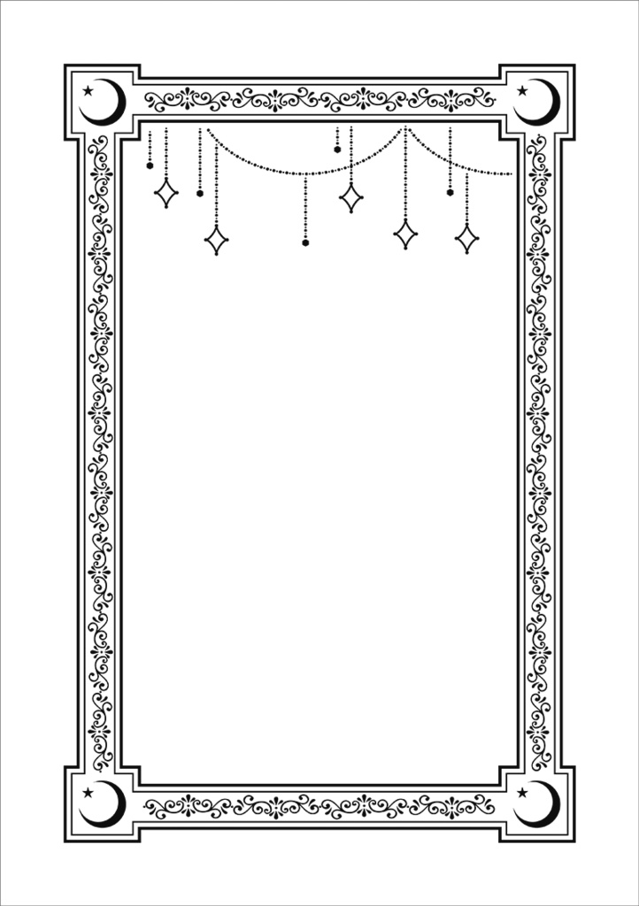 【印刷用】クラシック調フレーム素材
