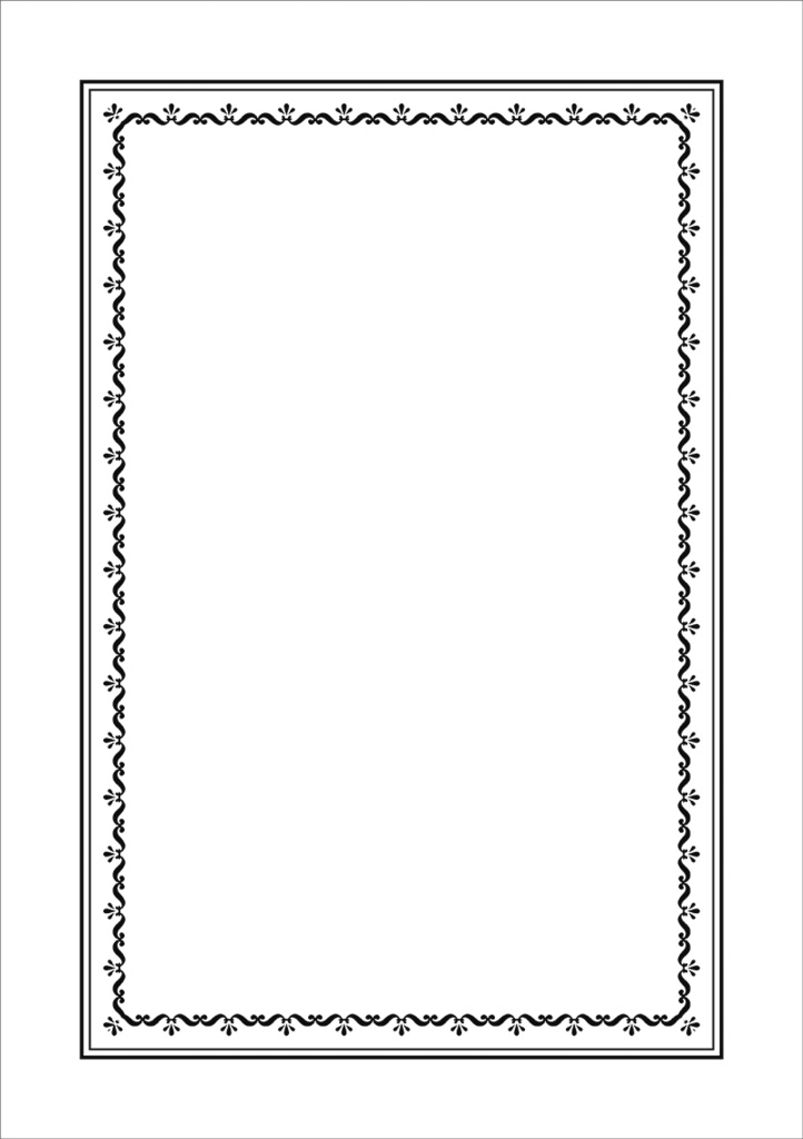 【印刷用】クラシック調フレーム素材