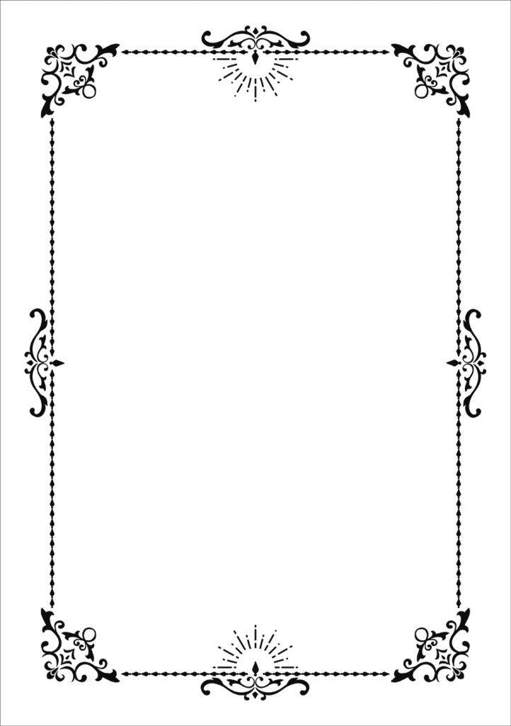 【印刷用】クラシック調フレーム素材