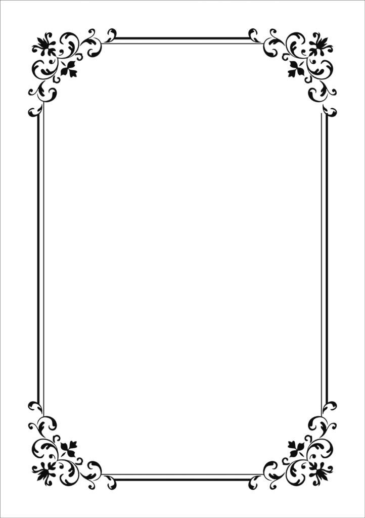 【印刷用】クラシック調フレーム素材