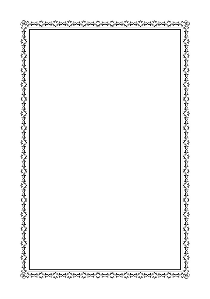 【印刷用】クラシック調フレーム素材