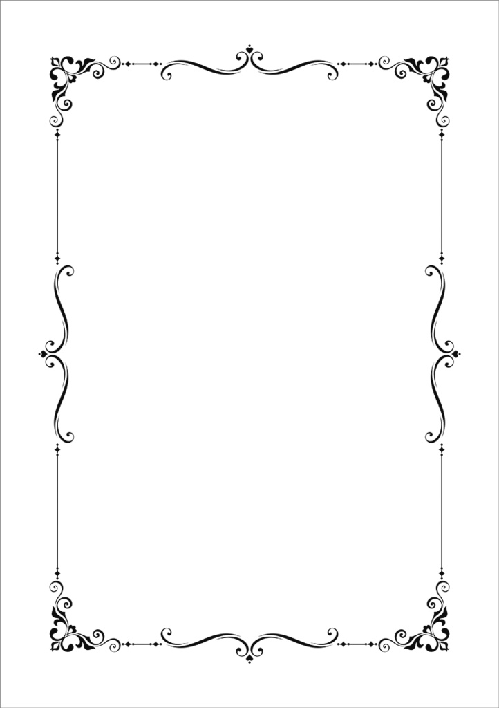 【印刷用】クラシック調フレーム素材
