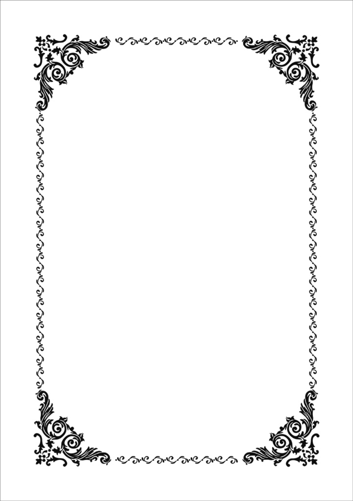 【印刷用】クラシック調フレーム素材
