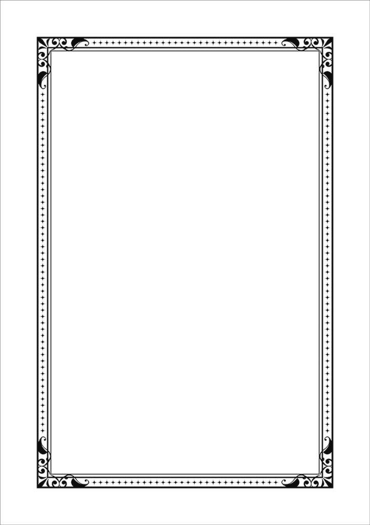 【印刷用】クラシック調フレーム素材