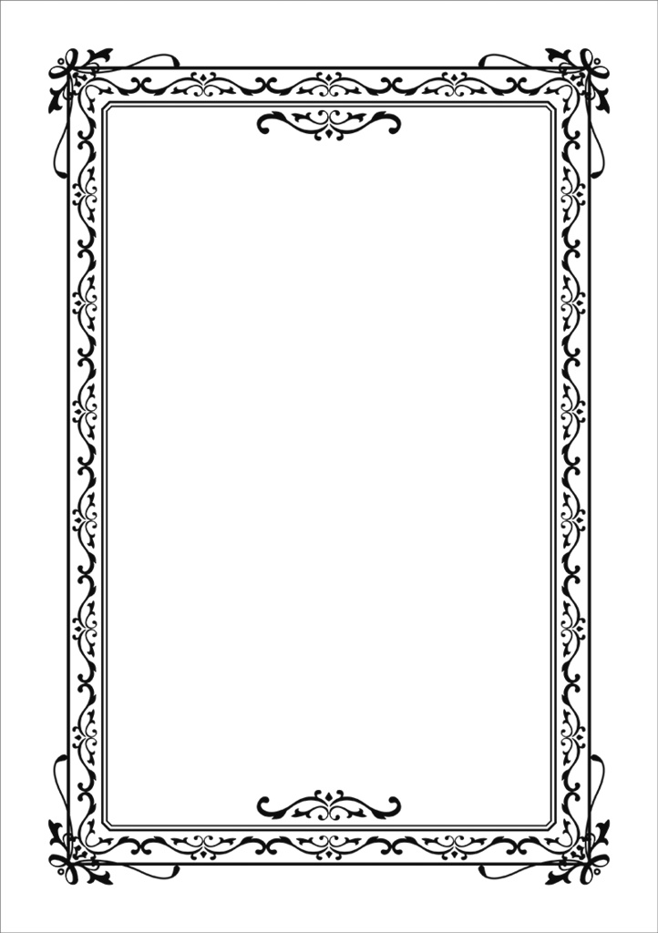 【印刷用】クラシック調フレーム素材