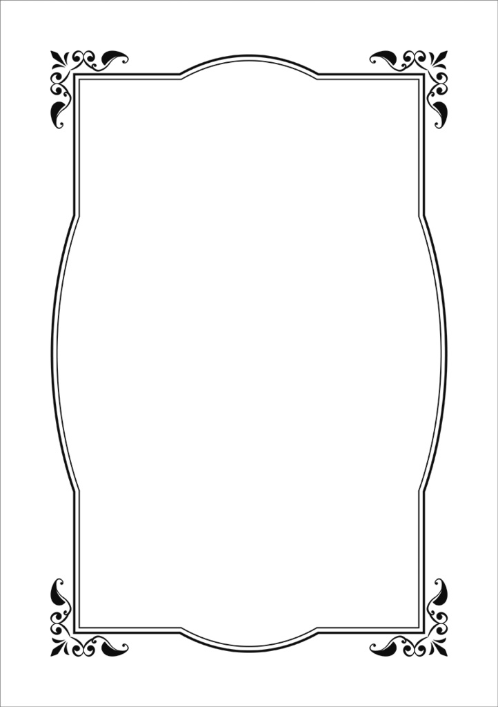 【印刷用】クラシック調フレーム素材