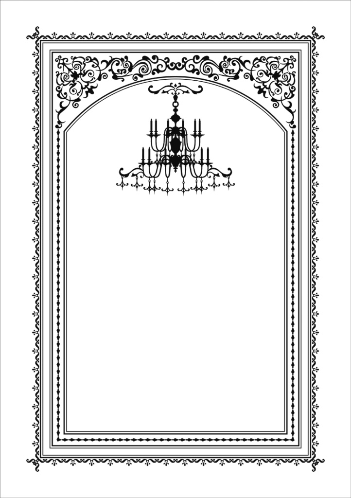 【印刷用】クラシック調フレーム素材