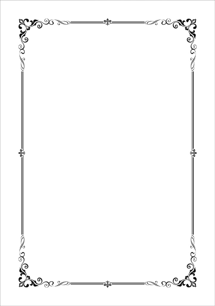 【印刷用】クラシック調フレーム素材