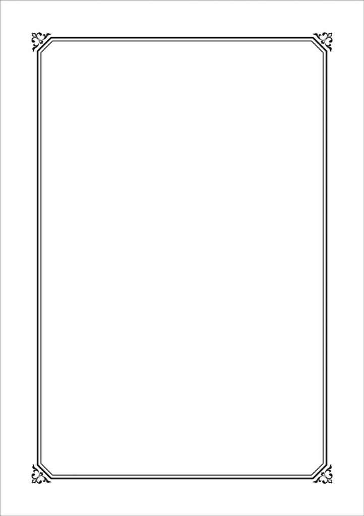 【印刷用】クラシック調フレーム素材