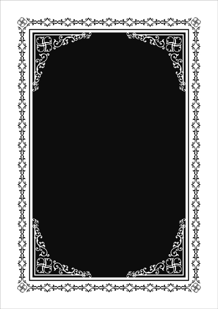 【印刷用】クラシック調フレーム素材