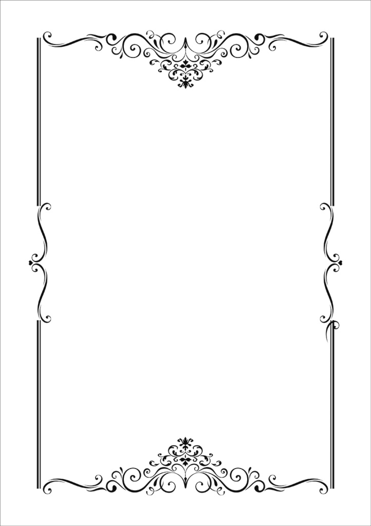 【印刷用】クラシック調フレーム素材