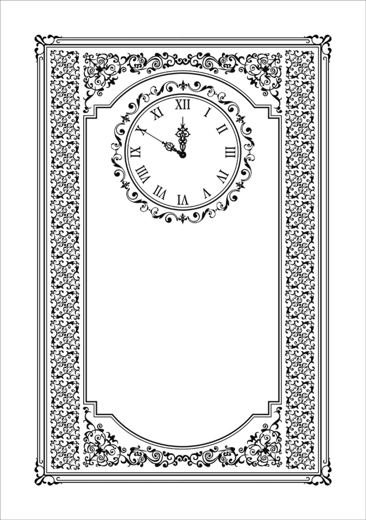 【印刷用】クラシック調フレーム素材