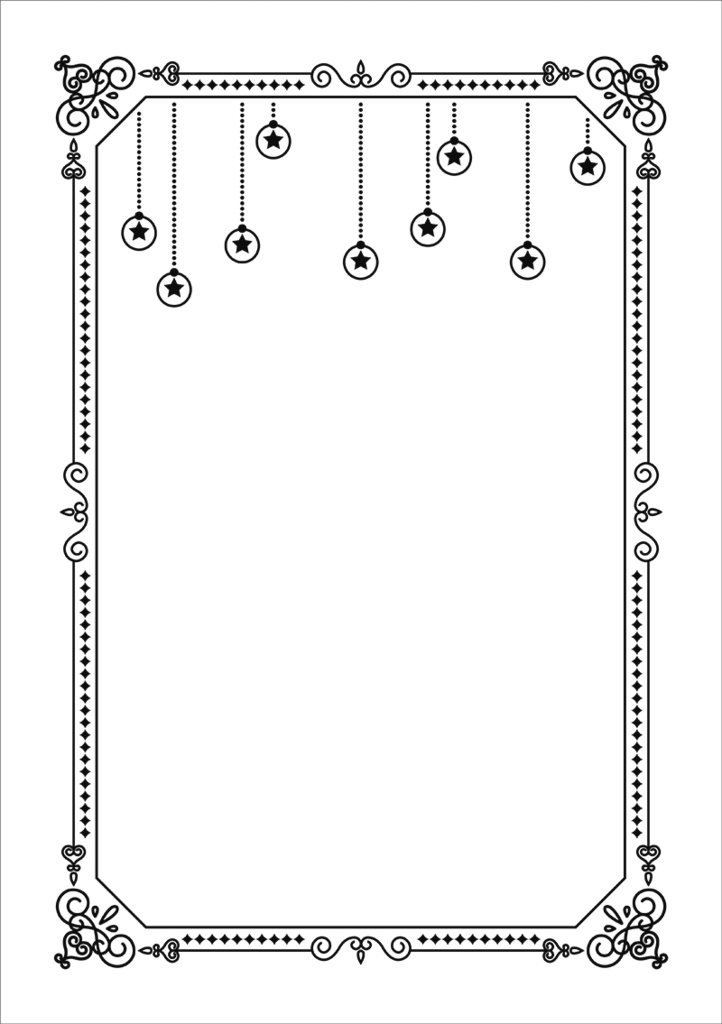 【印刷用】クラシック調フレーム素材