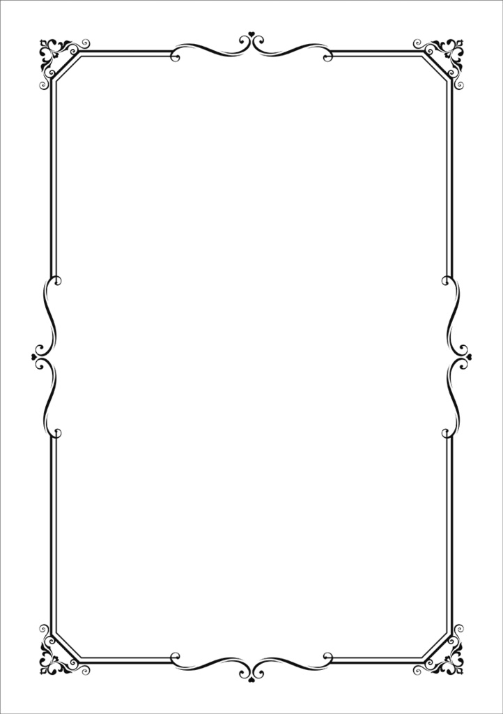 【印刷用】クラシック調フレーム素材